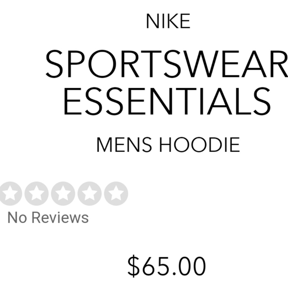 NWT Men's Nike Sportswear Essentials Hoodie - Picture 8 of 9